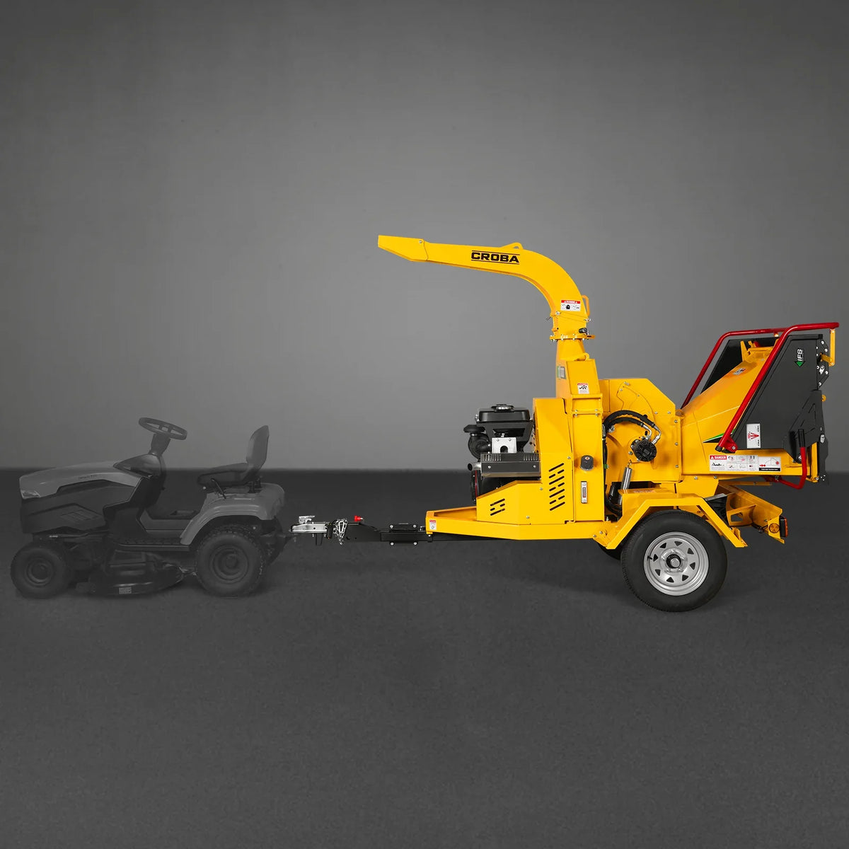 35hp 1000cc ZONSEN E-Start 8 inch Gas Powered Commerical Wood Chipper with Intelligent Hydraulic Feeding System , CROBA TX1000