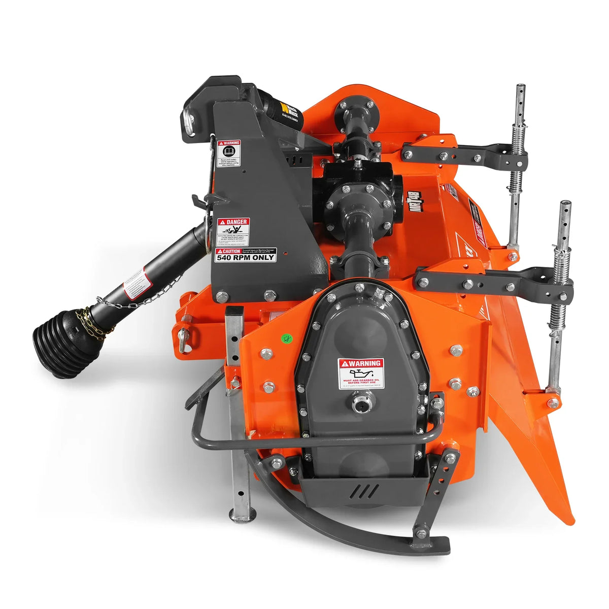 48 in Rotary Tiller, 3 Point Hitch Cat.1 & 2, Gear Drive, PTO Shaft Included with Slip Clutch, 25-50 HP, MRT48