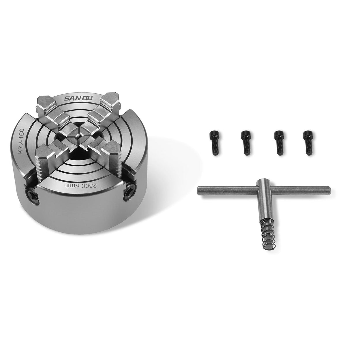 5 in 4 Jaw Lathe Chuck K72-160mm for Metal Lathe Machine SKU: 500007 | Model: 1130V SKU: 500008 | Model: 1130VD SKU: 500102 | Model: 1130VC