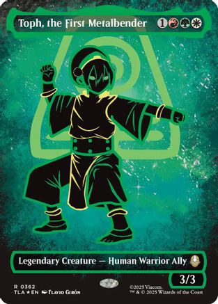 Toph, the First Metalbender (Borderless) (Neon Ink Foil) (TLA-362) - Avatar: The Last Airbender Foil