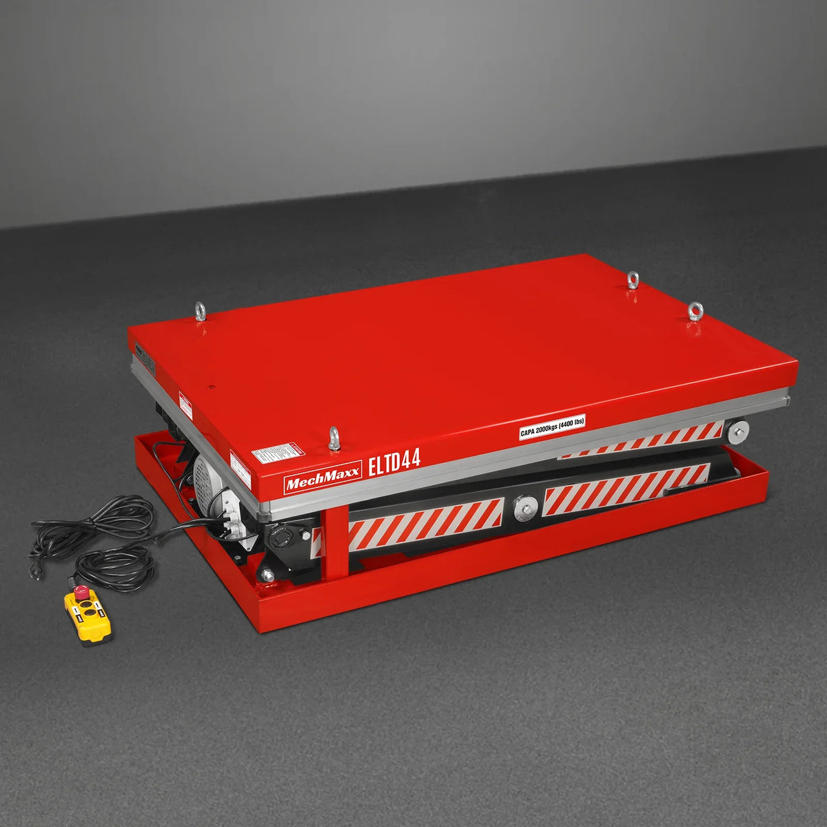 4400lbs Capacity Stationary Electric Hydraulic Double Scissor Lift Table, 51.2" x 33.5" Platform, 70.1" Lift Height, UL Certified Motor, ELTD44