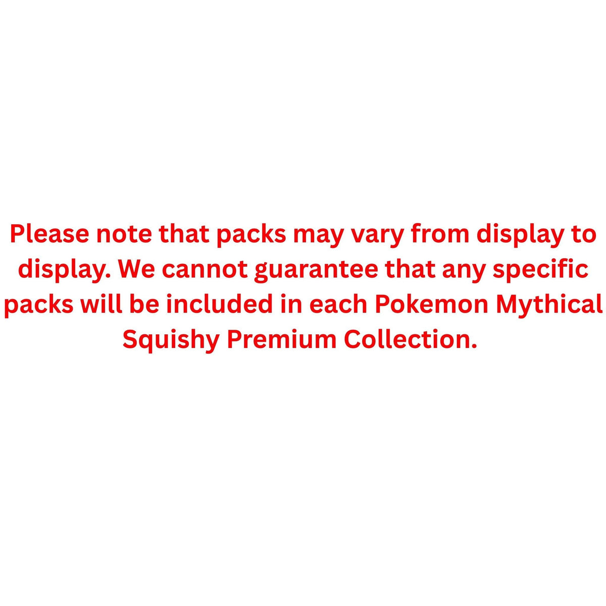 Pokemon Mythical Squishy Premium Collection
