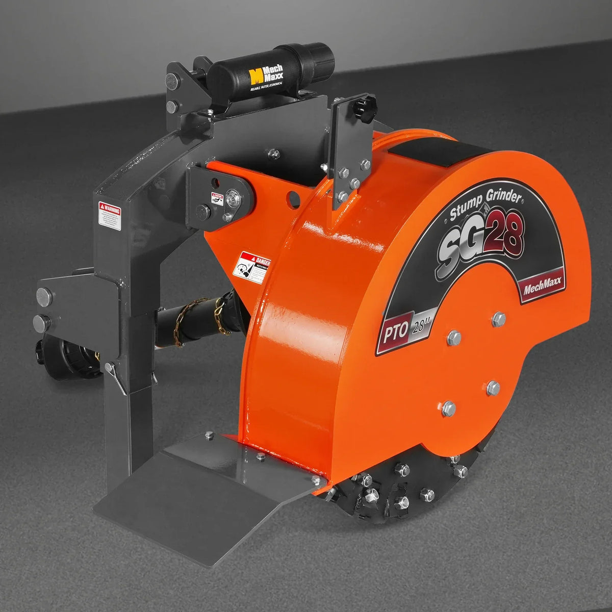 3-Point PTO Stump Grinder with 44 Carbide Teeth (PTO Shaft Included with Slip Clutch), for 35-80HP Tractor, SG28