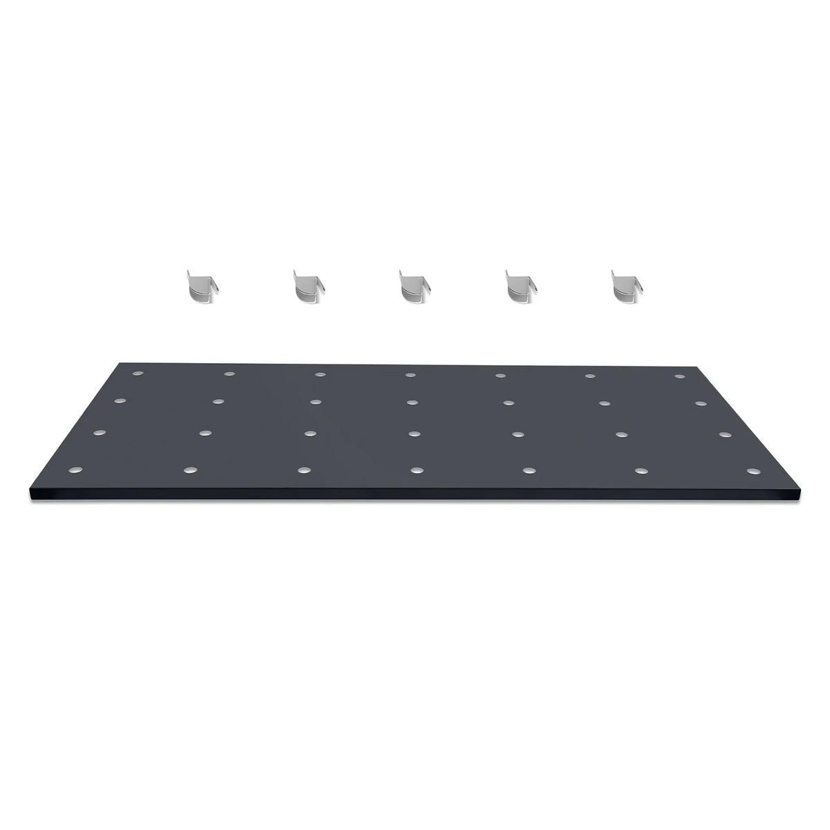 ( 1 Pack / 1 Pcs ) Shelf with 5 Pcs Clips, 1430L Cabinet, Black (for SKU:203004, 203008, 203009)