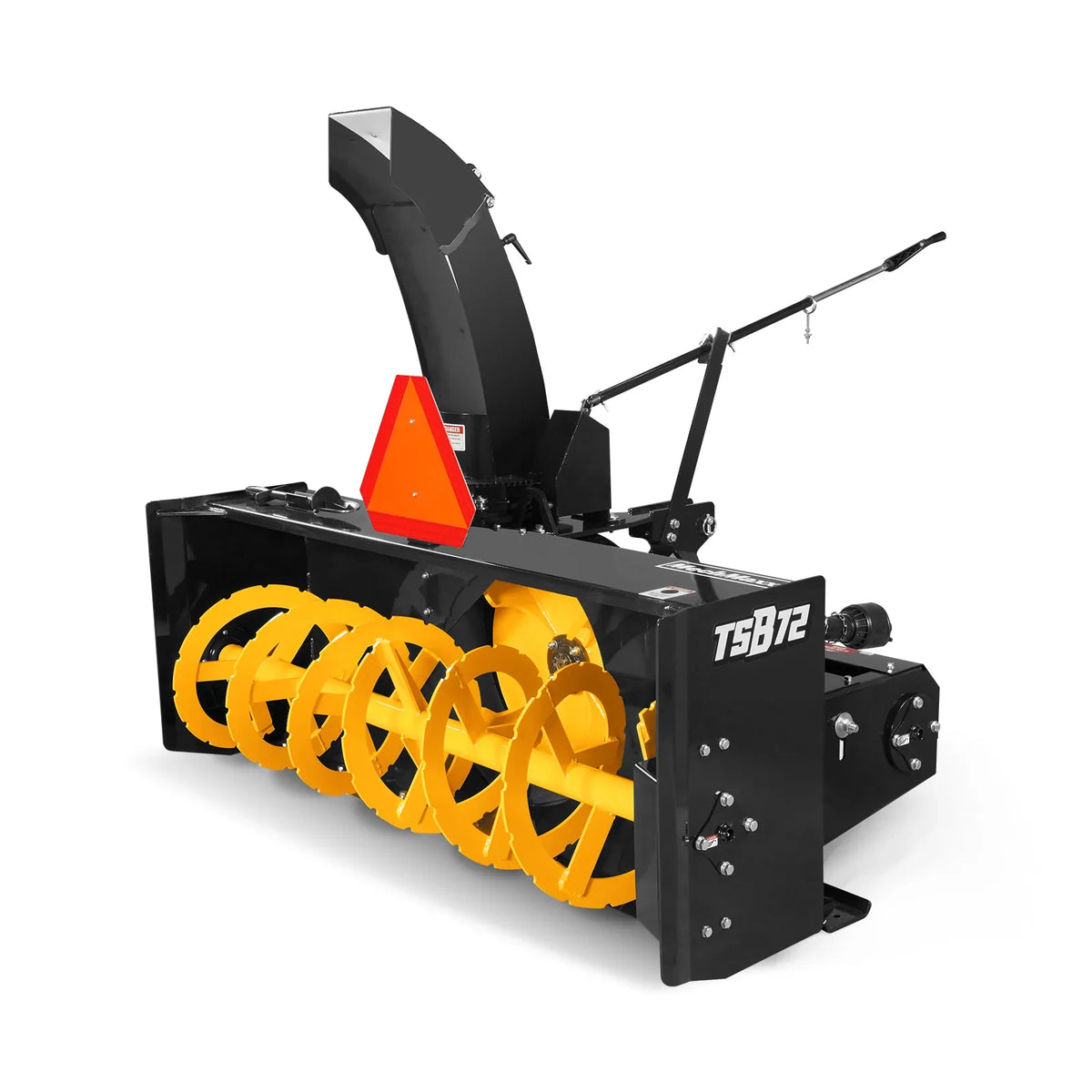 72" 3 Point PTO Snow Blower 24" Impeller Diameter 360° Snow Chute (PTO Shaft Included with Slip Clutch), 30-75 HP, TSB72