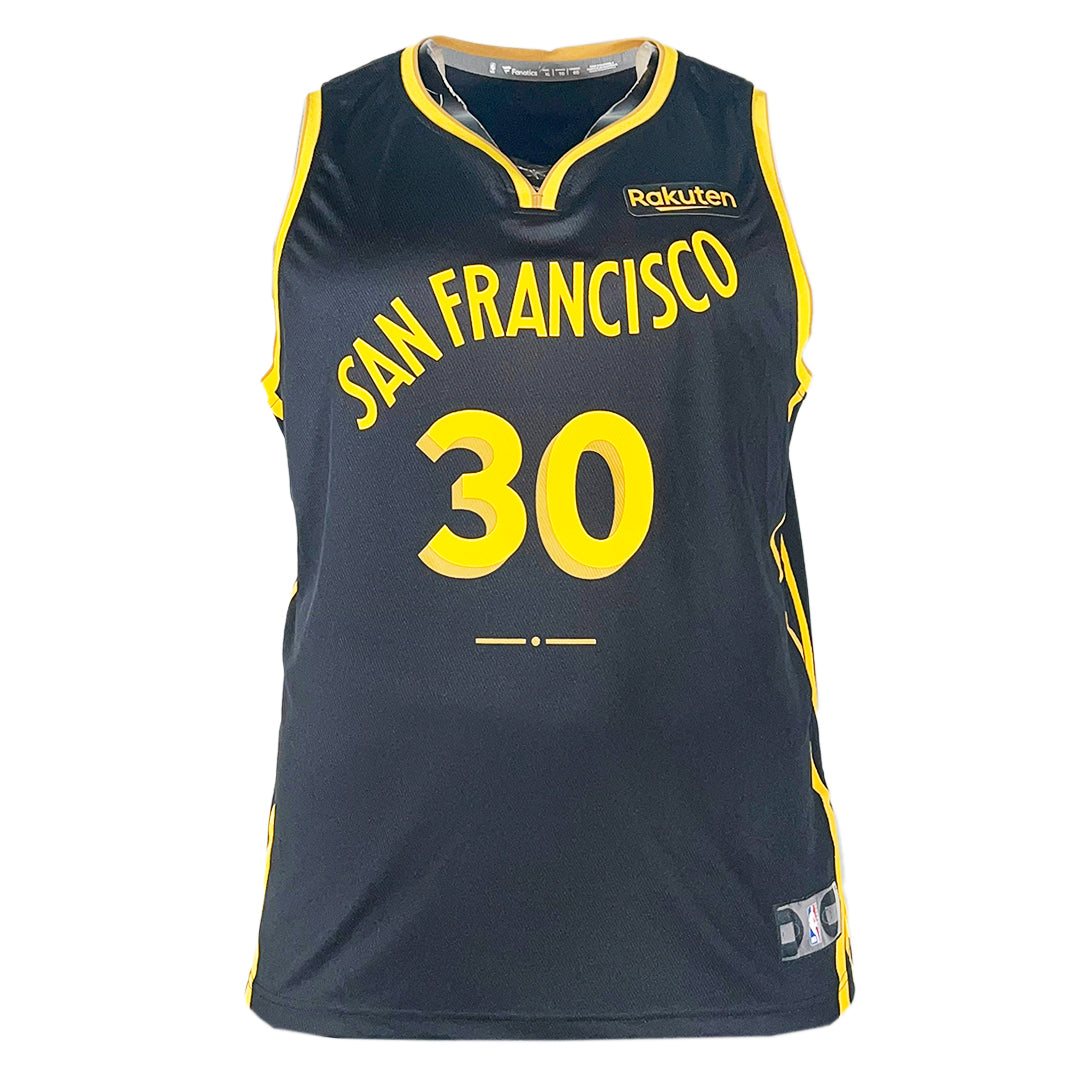 Steph Curry Authentic Golden State Warriors Black Small Unsigned Fanatics Basketball Jersey