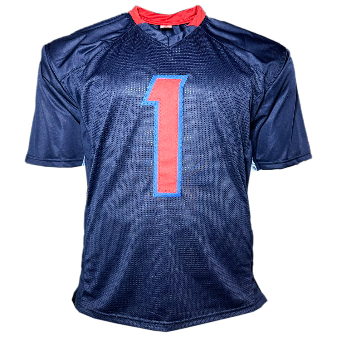 Stefon Diggs Signed Houston Color Rush Football Jersey (Beckett)