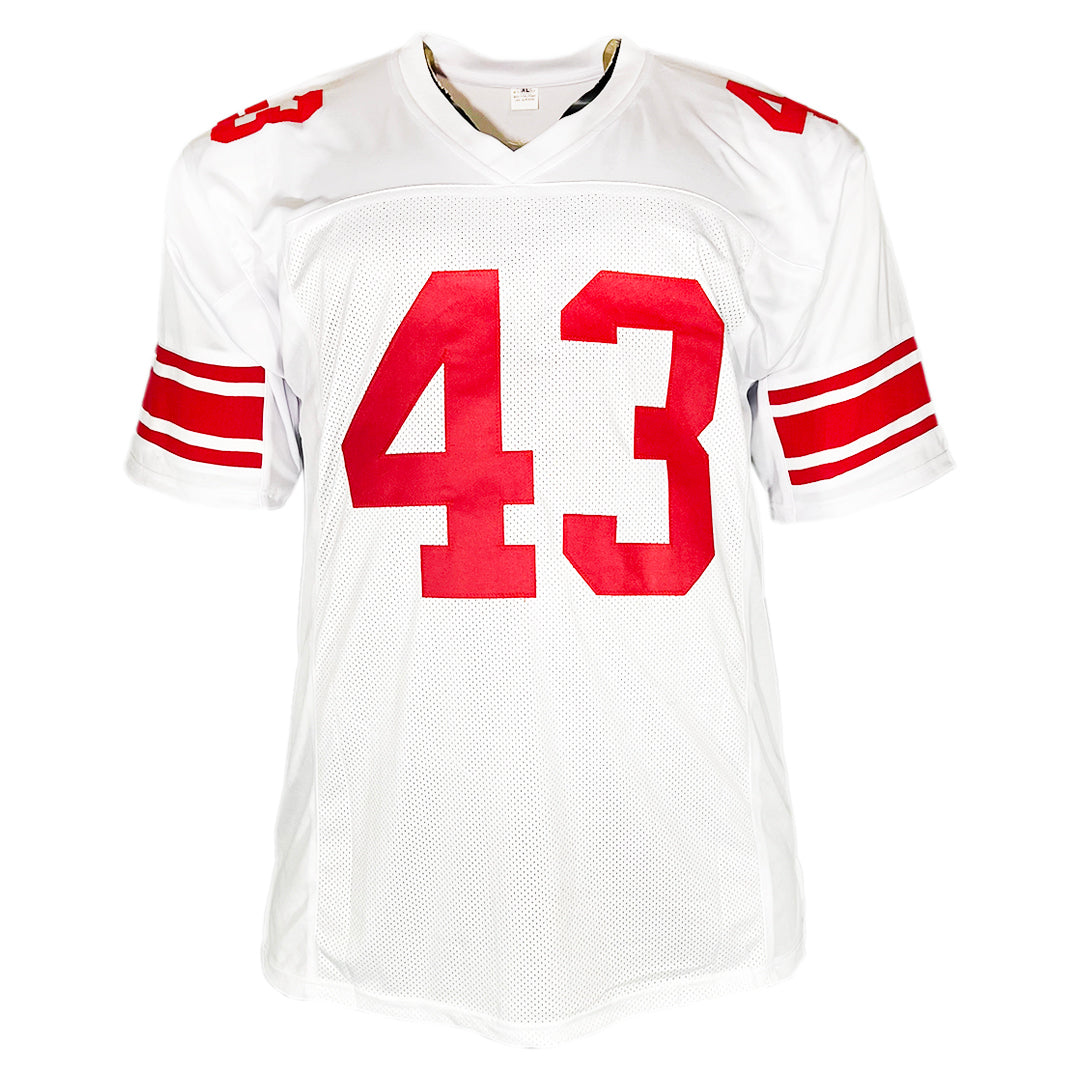 Michael Johnson Signed New York White Football Jersey (JSA)