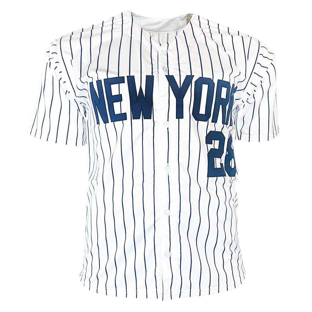 Sparky Lyle Signed New York Pinstripe Baseball Jersey (JSA)
