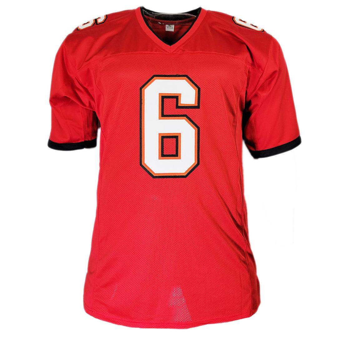 Baker Mayfield Signed Tampa Bay Red Football Jersey (Beckett)