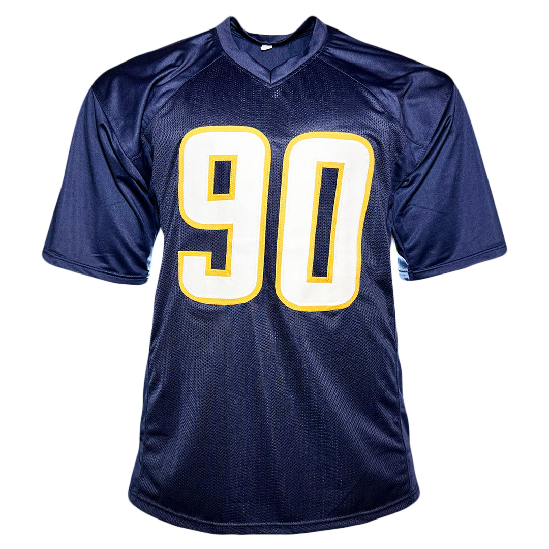 Akheem Mesidor Signed Los Angeles Dark Blue Football Jersey (JSA)