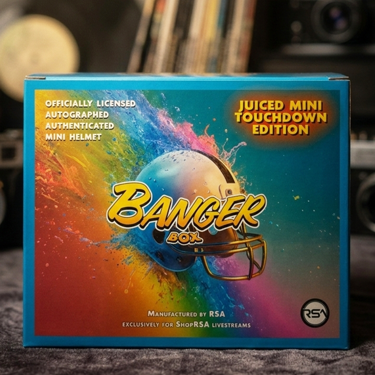 Juiced Autographed Mini Helmet Banger Box - Series 7