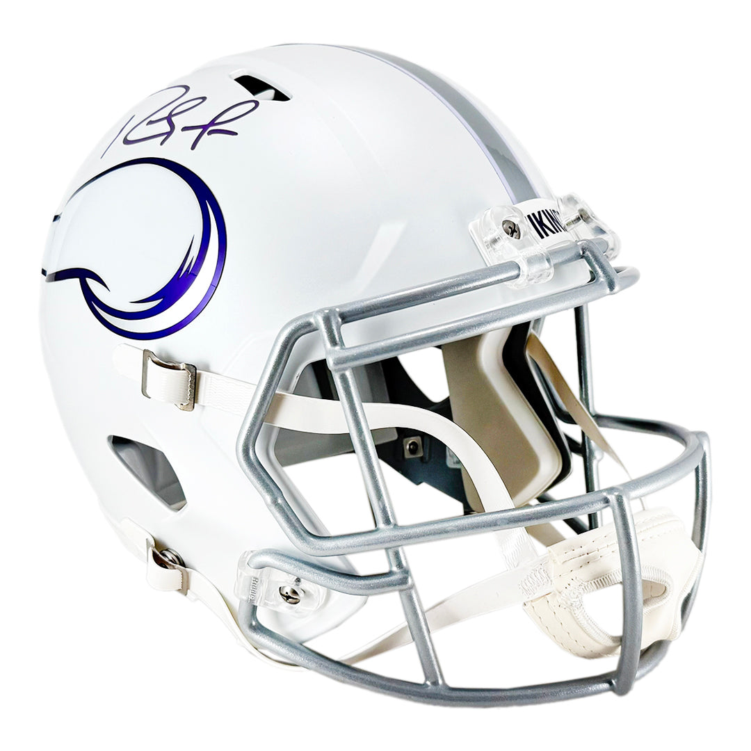 Randy Moss Signed Minnesota Vikings Speed 2024 Full-Size Replica Football Helmet (Beckett)