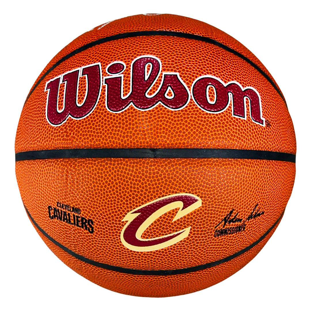 Mark Price Signed Cleveland Cavaliers Wilson NBA Team Logo Basketball (JSA)