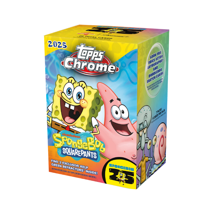 2025 Topps Chrome Spongebob 25th Anniversary Blaster Box