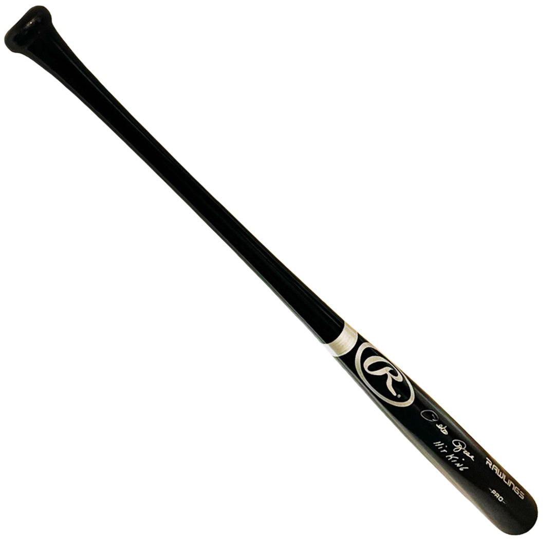 Pete Rose Signed Hit King Inscription Rawlings Black Baseball Bat (JSA)