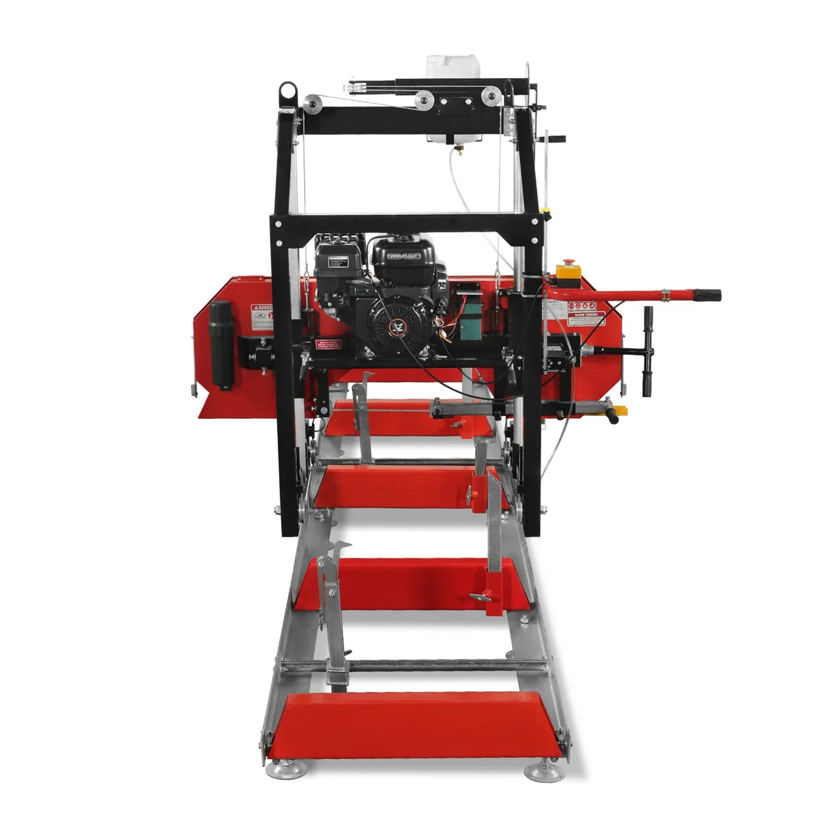 26" Portable Sawmill, 420cc 15HP E-Start Gasoline Engine, 20" Board Width, 13' Track Length , SM-26