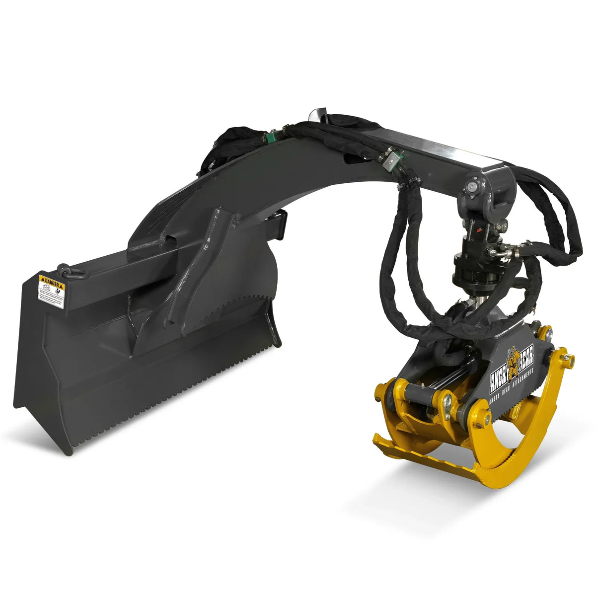 50" Skid Steer Rotary Log Grapple, 360° Rotation, 3000 Lbs Capacity