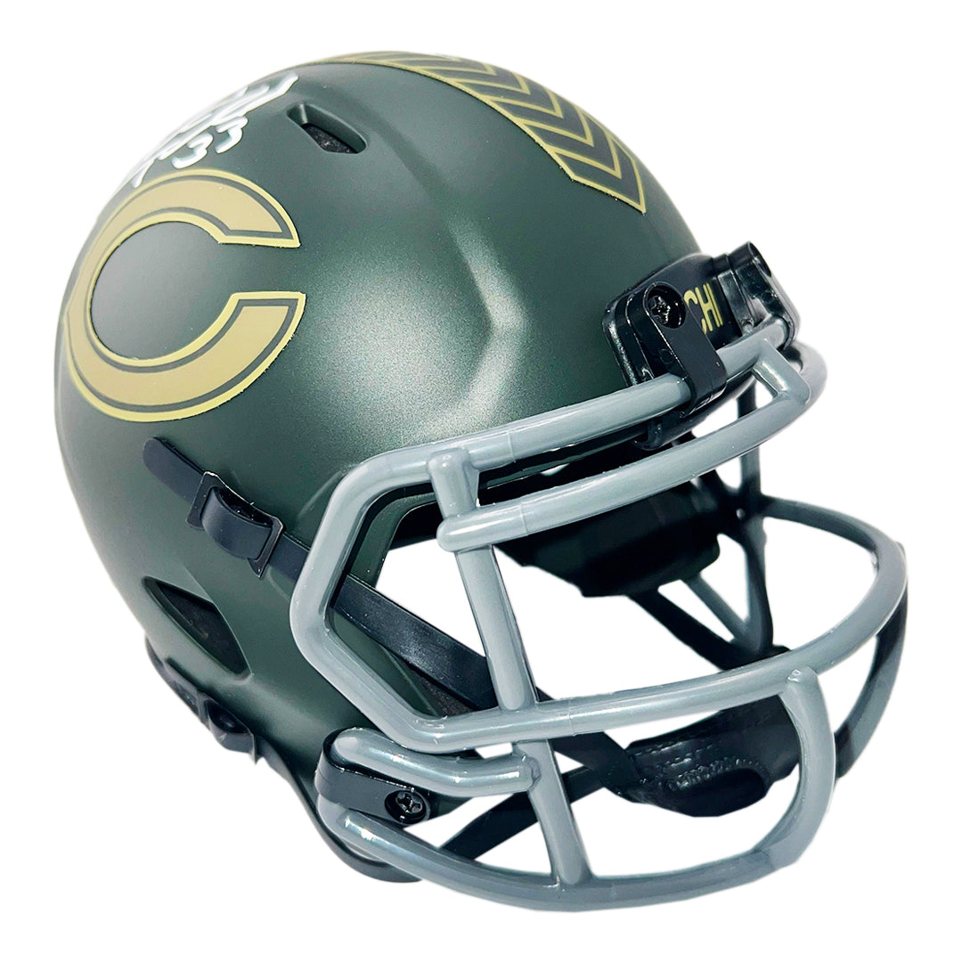 Charles Tillman Signed Chicago Bears Salute 2025 Mini Football Helmet (Beckett)