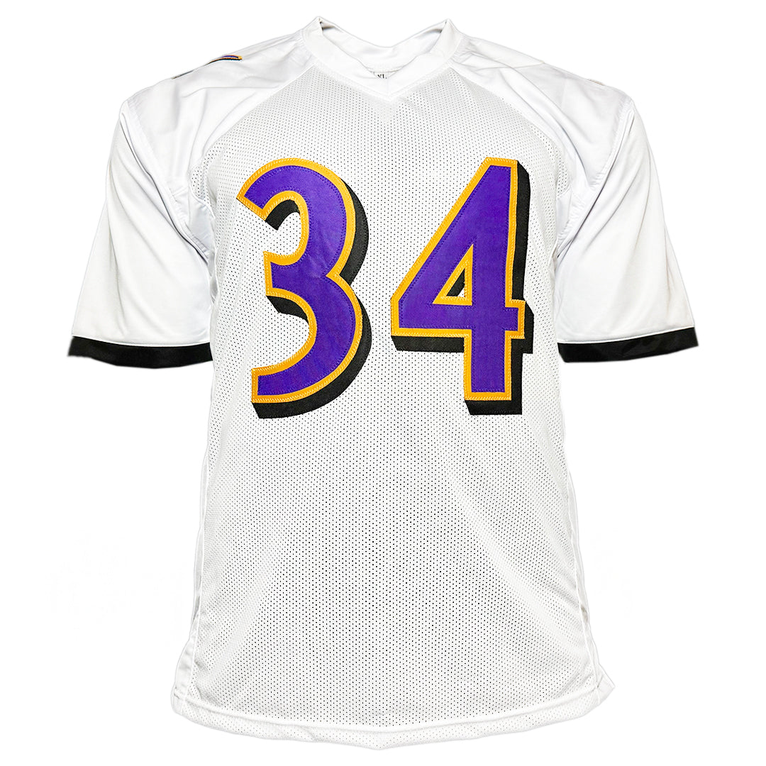 Ricky Williams Signed Baltimore White Football Jersey (JSA)