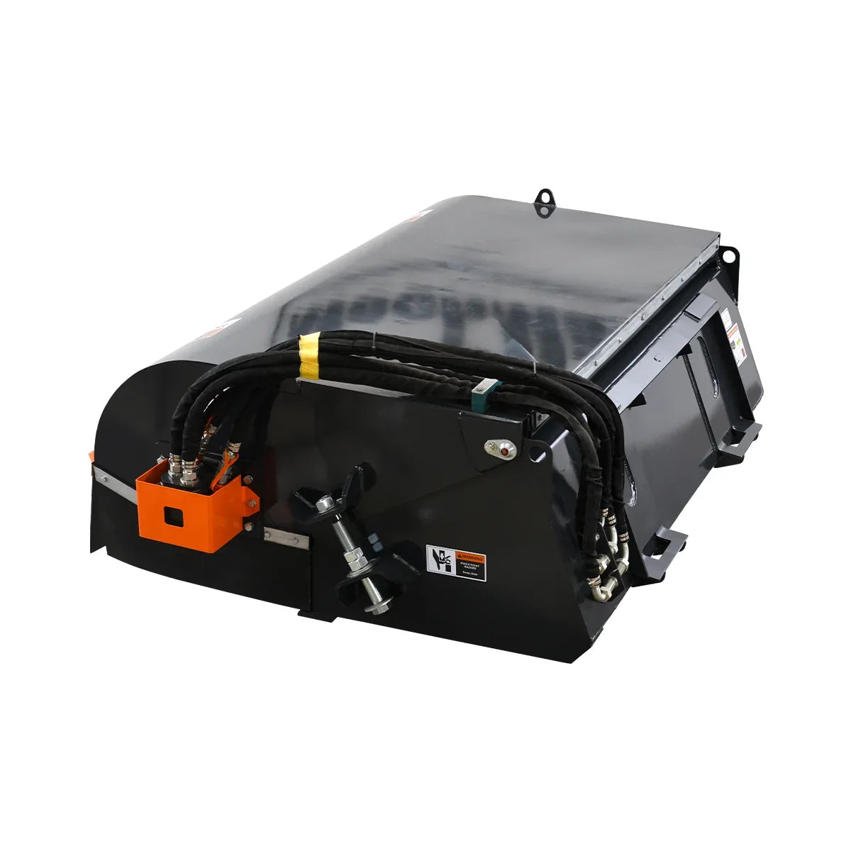 MechMaxx 72" Skid Steer Sweeper Pick Up Box Broom Attachment
