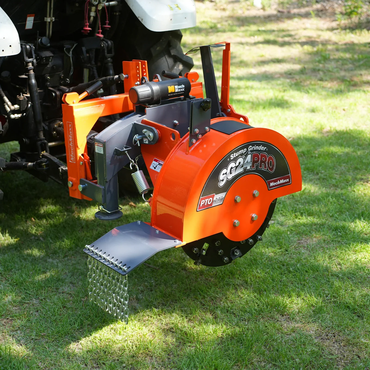 3-Point PTO Stump Grinder & Wood Chipper Bundle; SG24PRO; BX42S; Orange