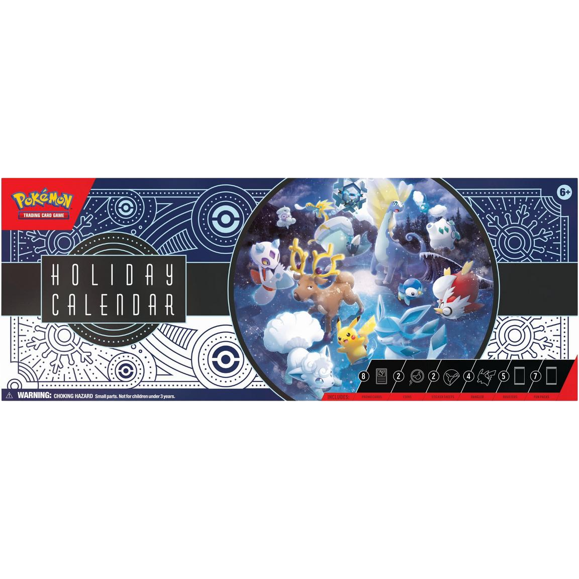 Pokemon Trading Card Game: Holiday Advent Calendar 2023 - 25 Days of Suprises - Includes Stamped Promo Cards, Packs & More!