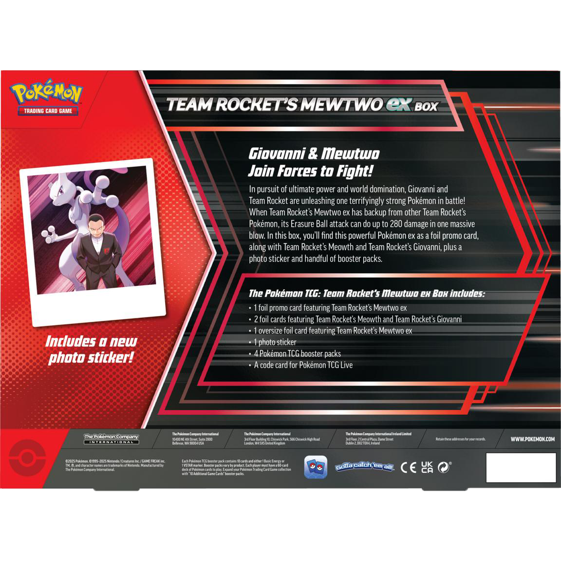 Team Rocket's Mewtwo ex Box