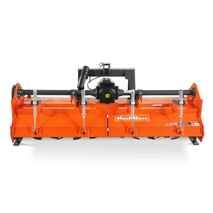90 in Heavy Duty Rotary Tiller,  3 Point Hitch Cat.2,  Gear Drive,  PTO Shaft Included with Slip Clutch,  50-90 HP,  HRT90