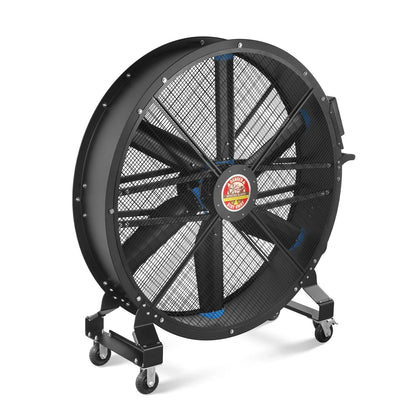 59" Portable Industrial Fan with Variable High-Efficiency PMSM Motor,Mobile High Volume Floor Fan for Warehouse,Workshop & Gym