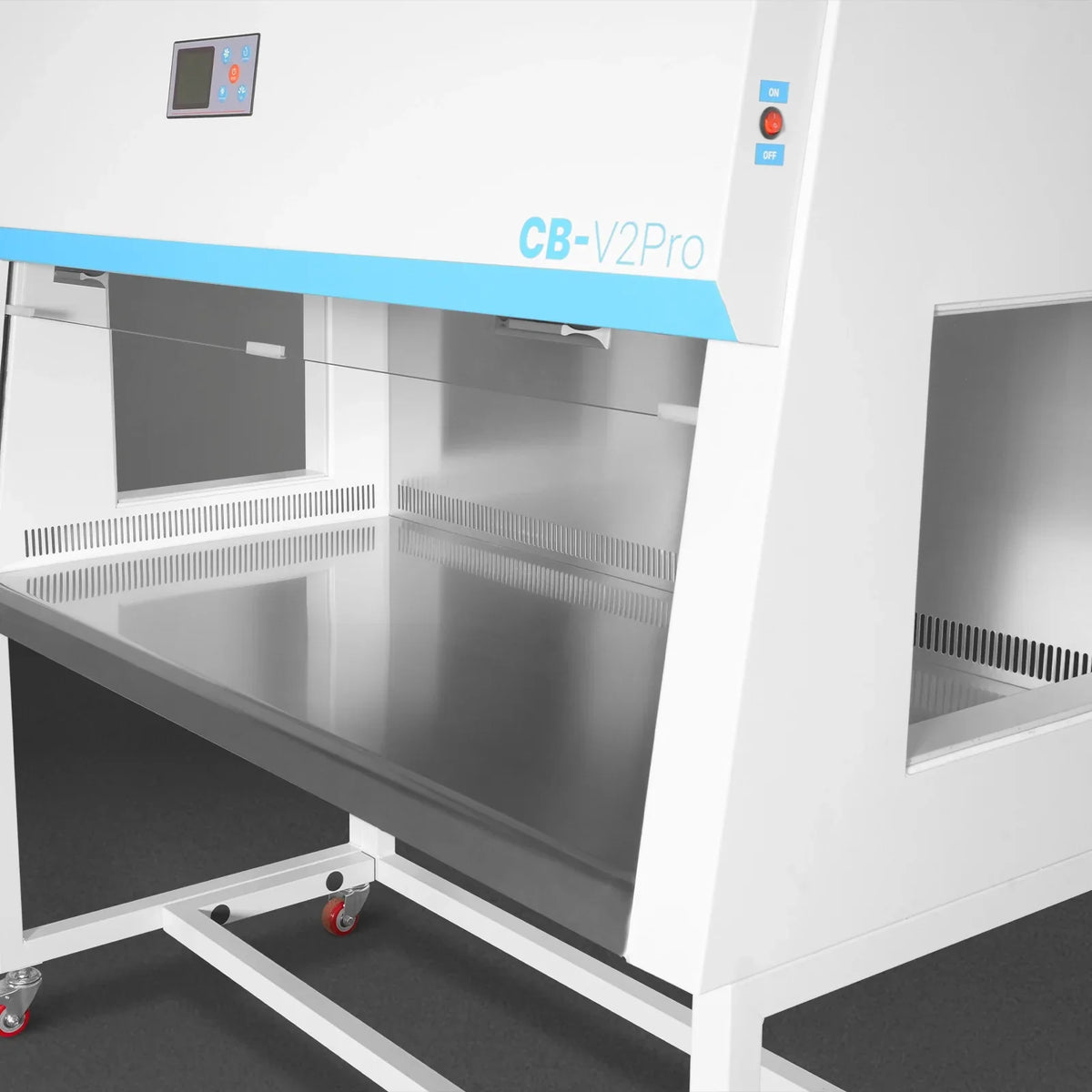 57.5″ Wide CB-V2Pro Vertical Laminar Flow Clean Bench with HEPA Filtration & UV Sterilization | ISO Class 5