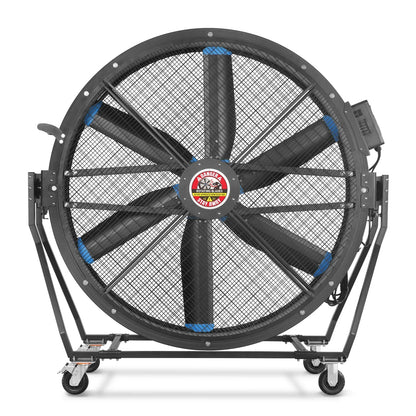59" Portable Industrial Fan with Variable High-Efficiency PMSM Motor,Tiltable Mobile High Volume Floor Fan for Warehouse,Workshop & Gym
