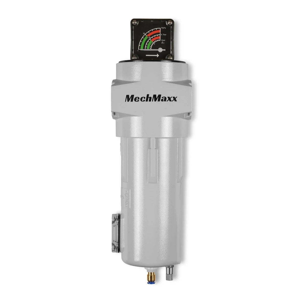 127 CFM Compressed Air Oil-Water Separator Precision Filter,0.01μm,Oil Content 0.01ppm, With Auto Drain, Pressure Gauge