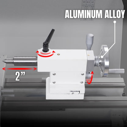 1.5‘’ Spindle Bore Metal Lathe Machine 10'' x 30'' High Precision Brushless Motor Benchtop 0-2000 RPM  Variable Speed Metal Working Machine