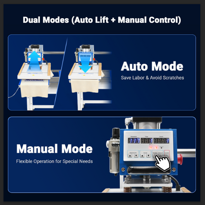 16x24 Inch Commercial Pneumatic Dual Platen Heat Press - Auto Lift Digital Sublimation Transfer Machine with AIRTAC Pneumatic Parts & Adjustable Pressure (110V 2.2HP)