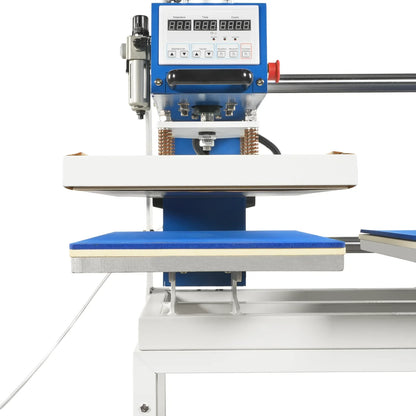 16x24 Inch Commercial Pneumatic Dual Platen Heat Press - Auto Lift Digital Sublimation Transfer Machine with AIRTAC Pneumatic Parts & Adjustable Pressure (110V 2.2HP)
