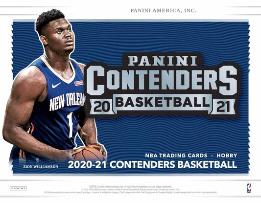 2020/21 Panini Contenders Basketball Hobby 12 Box Case