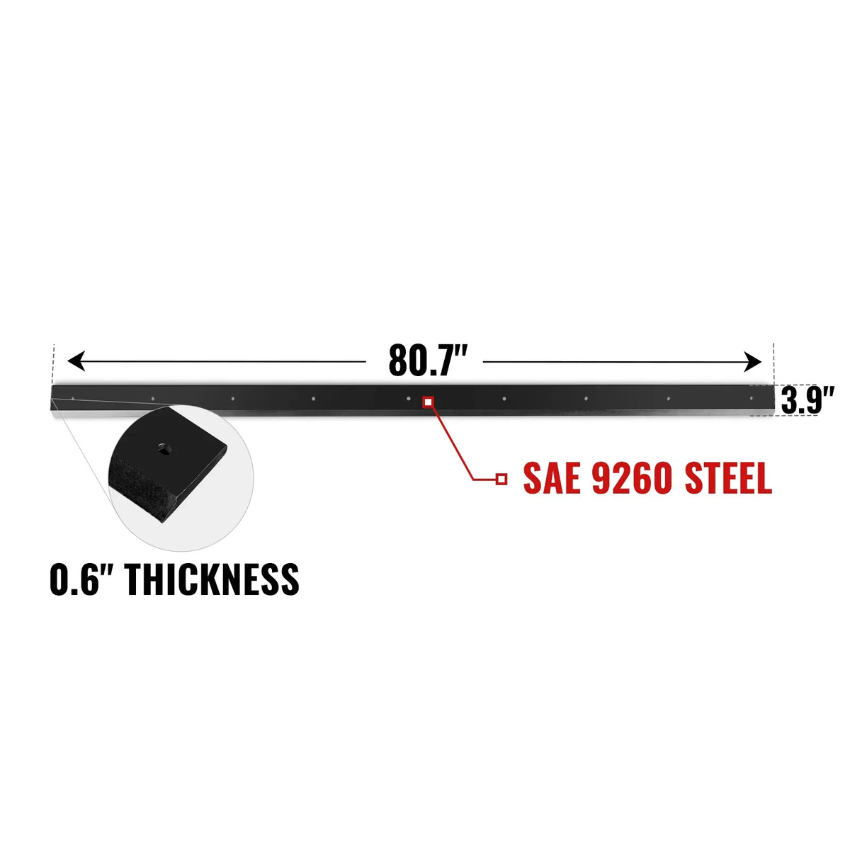 84" Snow Blower Replacement Cutting Blade (for SKU: 201043, 201043T)