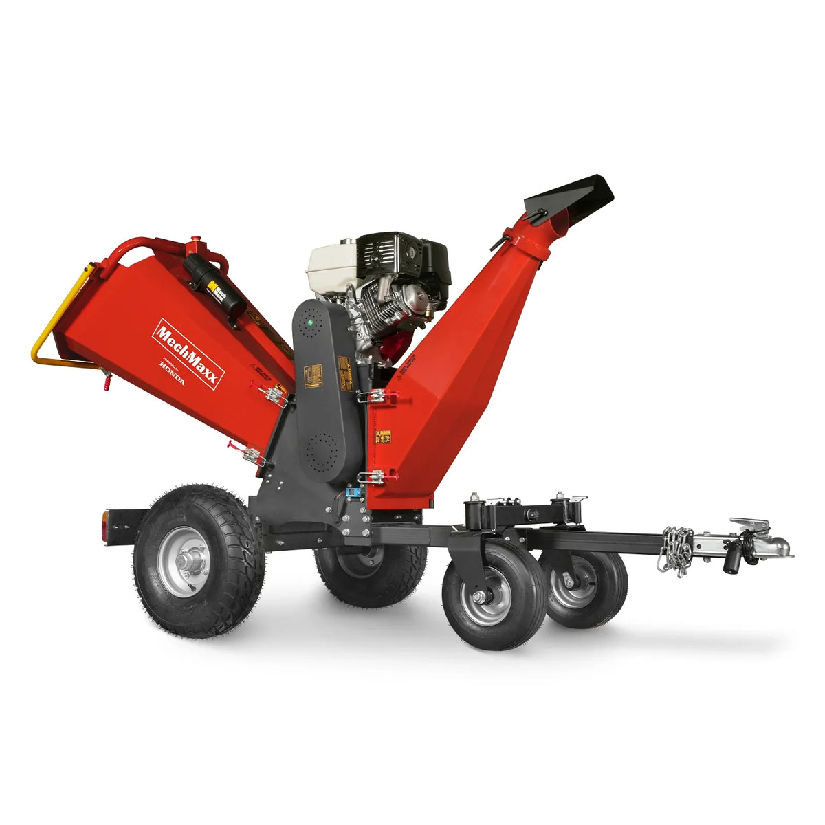6 inch HONDA E-Start Gasoline Engine Powered 4 - Wheel Drum Wood Chipper with Taillight ,  B150