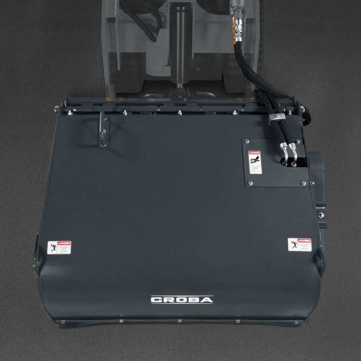40'' Working Width Mini Skid Steer Box Broom Sweeper