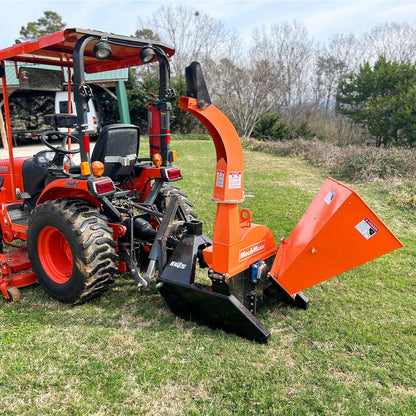 3-Point PTO Stump Grinder & Wood Chipper Bundle; SG24PRO; BX42S; Orange