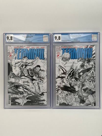 Terminal #1 Retailer Exclusive Ashcan Wraparound Set of 2 Covers C/D CGC 9.8