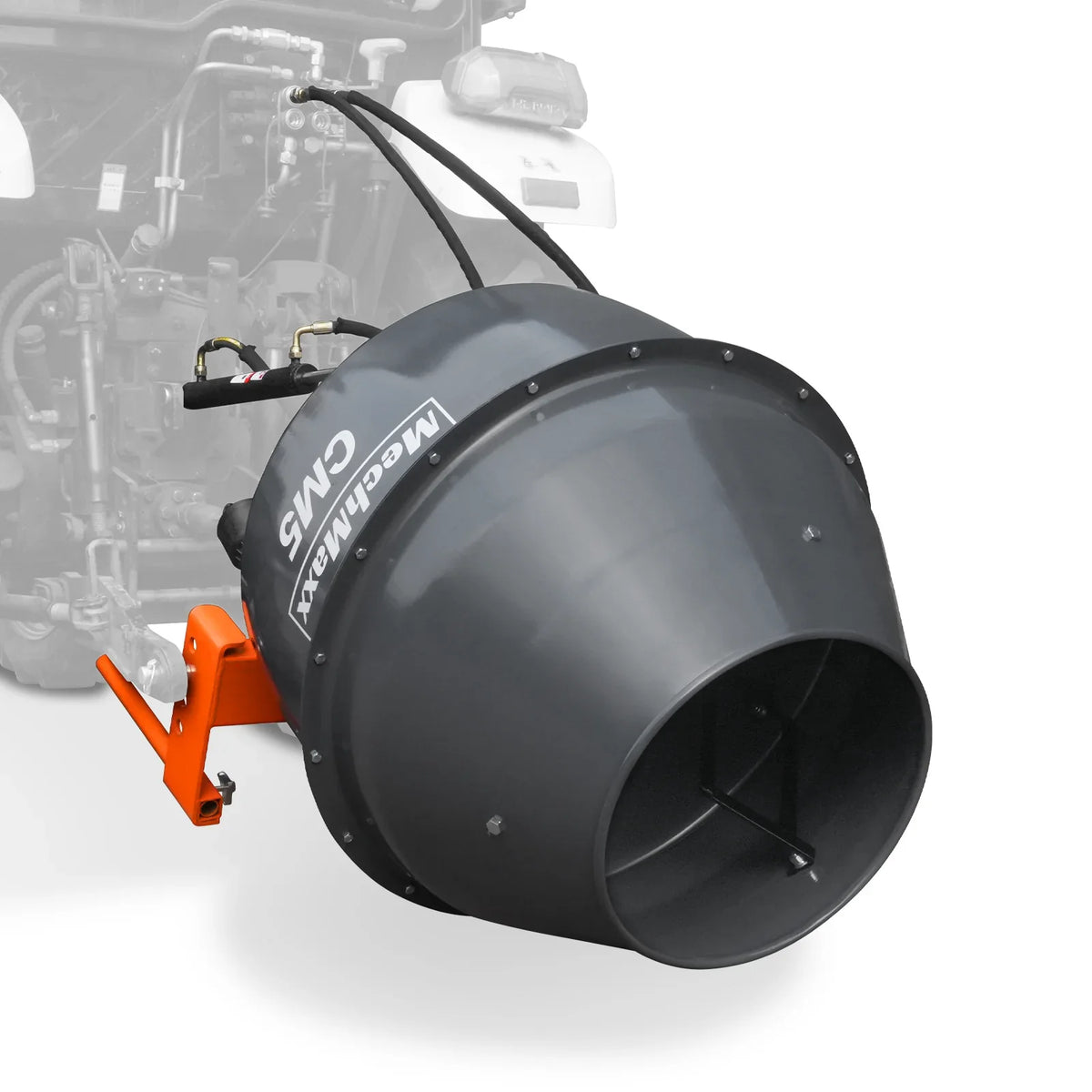 5 Cu-Ft 3-Point Hitch Cement Mixer, PTO Shaft Included, Category 1 & 2 Hookup