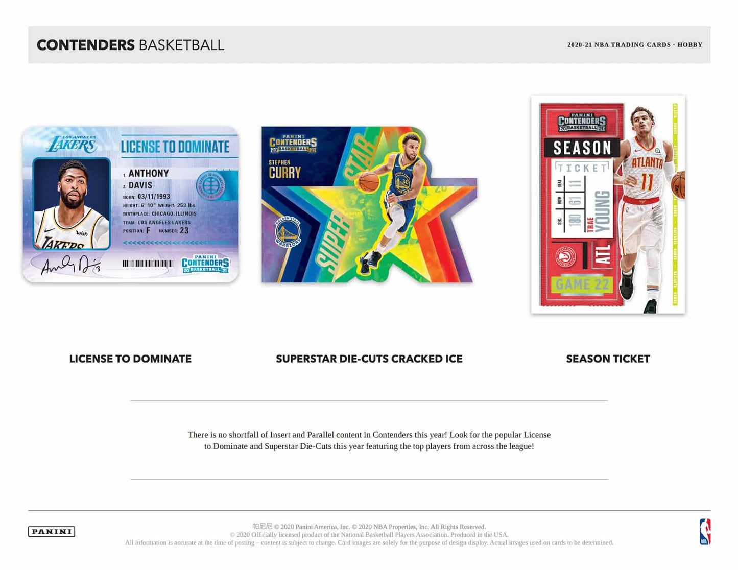 2020/21 Panini Contenders Basketball Hobby 12 Box Case