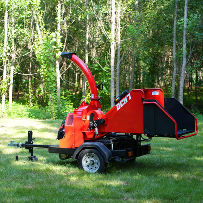 HONDA GX690 22HP 688cc Twin Cylinder Gasoline Engine Powered 7" Hydraulic Feeding Commerical Wood Chipper,  DCH7
