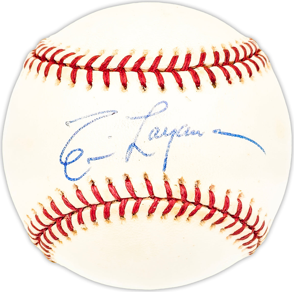 Tim Layana Autographed Official NL Baseball Cincinnati Reds Beckett BAS QR #BM25849