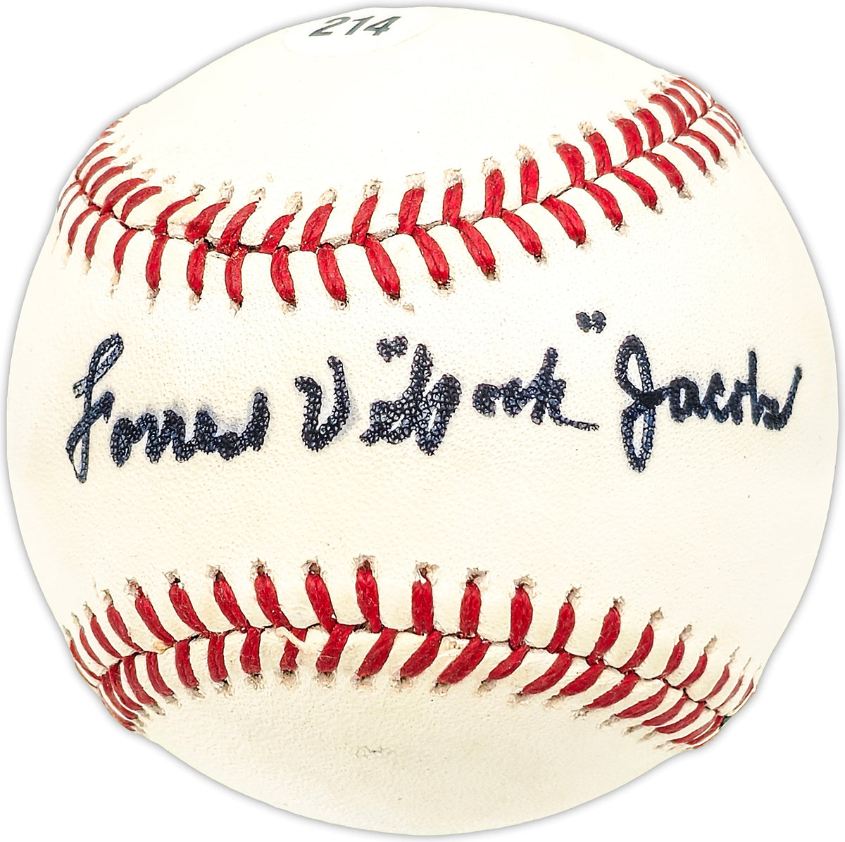 Forrest "Spook" Jacobs Autographed Official AL Baseball Philadelphia A's