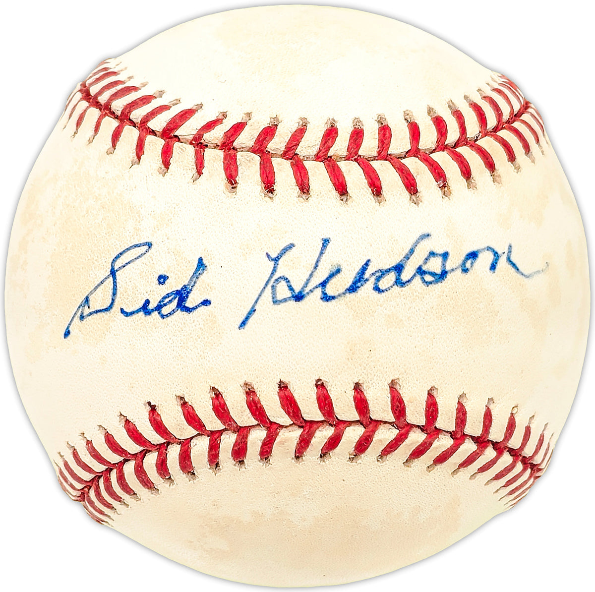 Sid Hudson Autographed Official AL Baseball Red Sox, Senators
