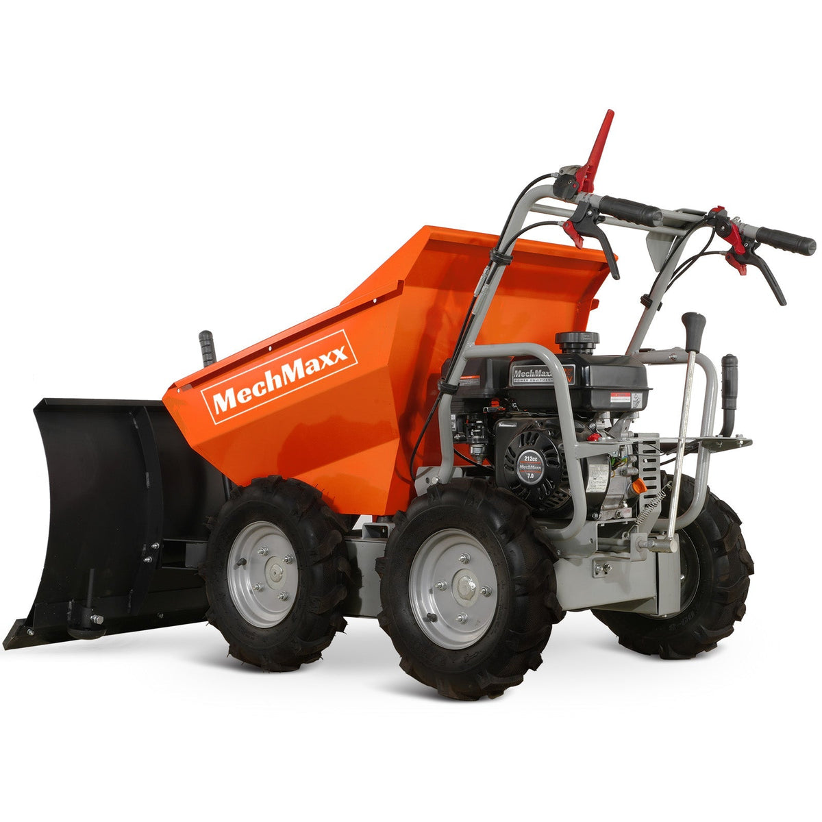 660lbs Capacity 7HP Gas Powered Wheelbarrow Cart with Snow Shovel , T30