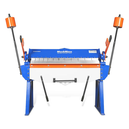 48” Manual Pan and Box Brake - Heavy Duty, Durable Construction, 12 Gauge Mild Steel, 135° Bending Angle, Individual Bending Fingers" PB4812